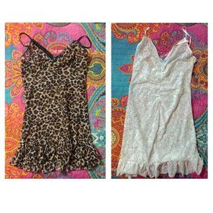 2 Victoria's Secret Mesh Lace Slips